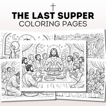 The Last Supper Coloring Pages | Holy Week Activities | Christian Easter
