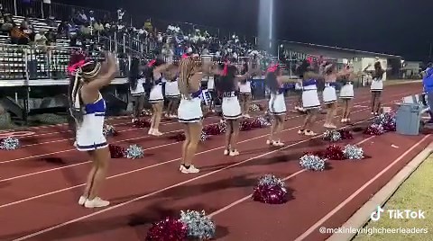 Had to run this backⓂ️ We play nice until you don’t 📝 #battlecheers #highschoolcheer #cheer #cheerleaders