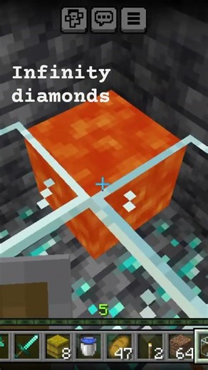 how to make infinity diamonds in Minecraft #minecraft #shorts