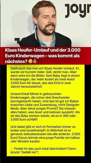 Klaas Heufer-Umlauf und der 3.000 Euro Kinderwagen – was kommt als nächstes? 👶💰 #history #germany
