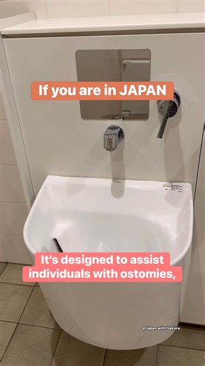 Awareness; If you are in Japan, don’t wash your hands in this toilet. In Japan, ostomy toilets, designed to assist individuals with ostomies, are often found in train station. These toilet allowing for the disposal of waste from the ostomy pouch. #Japan #toilet #touristspot #everyone #travel #lifeinjapan #japantrip #people #日本 #japanlife #awareness #TravelGoals | Japan with Sakura