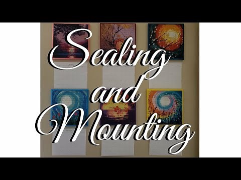 Sealing and Mounting Diamond Painting on Stretched Canvas