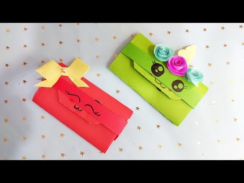 How To Make Paper Gift Bag | Easy Origami Paper Handbag Tutorial | School DIY Hacks