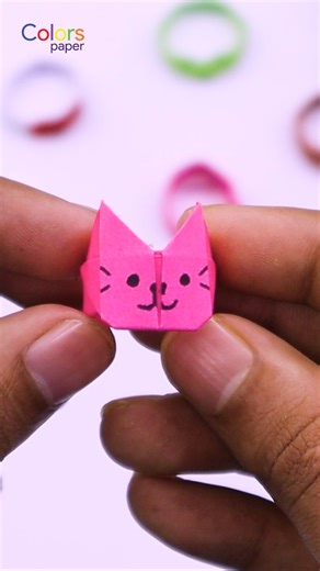 22K views · 184 reactions | How to Fold Paper Ring - Origami Paper Cat Ring #diy #ring #papercraft | Colors Paper | Facebook