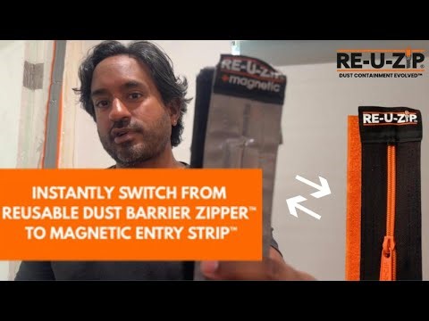 Switch from Zipper to Magnetic Dust Barrier Entry | RE-U-ZIP® Demo