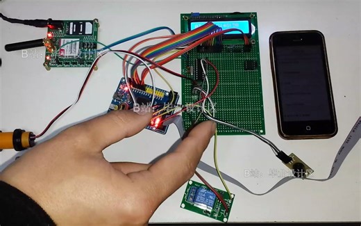 B86-基于atmega128的智能门禁短信报警系统