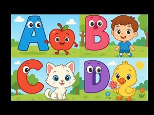 Learn the ABCs | Fun Alphabet Poster for Kids | A to Z Learning