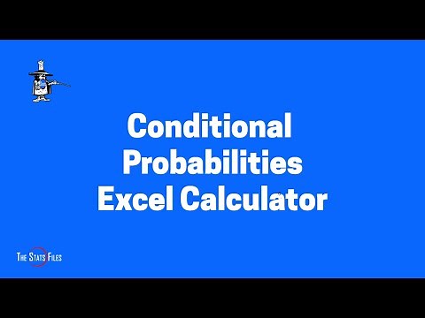 3.2.8 Find Conditional Probabilities for a contingency table with my Excel Cheat Sheet