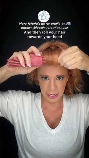 Retro Bumper Bangs Using a Roll & Go #hairtutorial