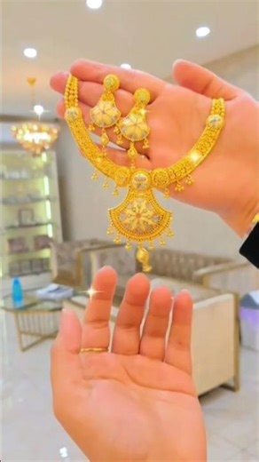 latest gold necklace design 😍#most#trending