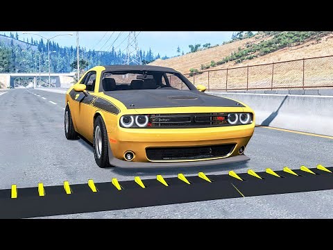 Massive Spike Strip Pileup Car Crashes #81 – BeamNG Drive | CrashBoomPunk
