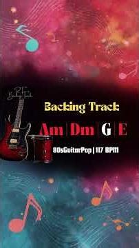 80sGuitarPop Backing Track Am Minor