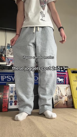 GET YOURS HERE ⬆️ #grey #uncuffed #baggyjoggers