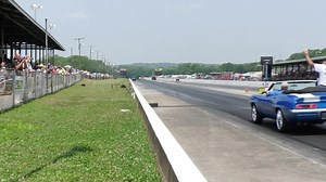 Brian Lohnes and Bob Beck were the track announcers at the NHRA Wally Parks Nostalgia Nationals. They did an outstanding job all weekend. DRGE® captured Brian introducing Big Daddy as the Grand Marshal of the event. Very cool stuff. | Drag Racing's Golden Era
