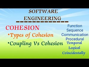 COHESION in software engineering| Modularity in SE | Difference between Coupling and cohesion