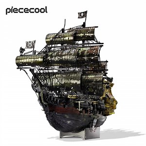 Piececool 3D Metal Puzzle The Queen Anne's Revenge Jigsaw Pirate Ship DIY Model for Teens Brain Teaser - AliExpress 26