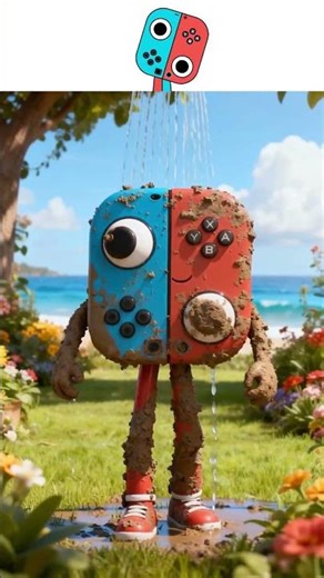 My Sprunki OC: Nintendo Switch – From muddy mess to sparkling clean 🚿✨