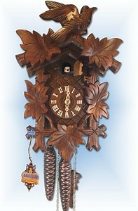 Leaf Bird 12" Cuckoo Clock