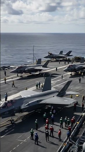 F-35B Lightning II on Aircraft Carrier