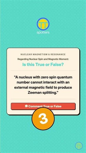 A nucleus with zero spin quantum number cannot interact with an external magnetic field to produce Z