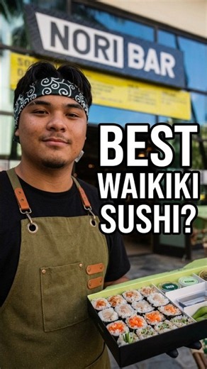 Is this the best sushi in Waikiki? 🍣 #sushi #waikiki