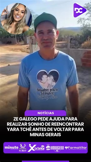 Agência DC on Instagram: "📍 NOTÍCIAS! Zé Galego, morador da comunidade rural de Macambira, no interior de Jaguarari, é um grande fã da cantora Yara Tchê e vive a expectativa de realizar um sonho especial. Atualmente passando alguns dias na região, ele está de partida para Minas Gerais na próxima quinta-feira e gostaria muito de ter a oportunidade de ver e reencontrar Yara Tchê antes da viagem. Com simplicidade e carinho, Zé Galego pede a ajuda de todos para que essa mensagem chegue até a cantor
