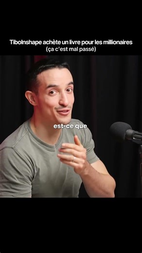 Tibo Inshape achète un livre pour les millionaires