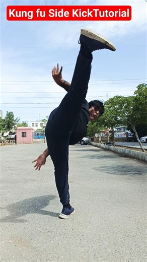 Kung Fu Side Kick Tutorial | Side Kick | Karate #martialarts #shorts #youtubeshorts #kungfu #karate