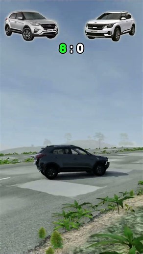 Hyundai Creta vs Kia Seltos – SUV Crash Battle | BeamNG Drive