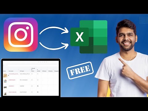 How to Export Instagram Followers and following to Excel
