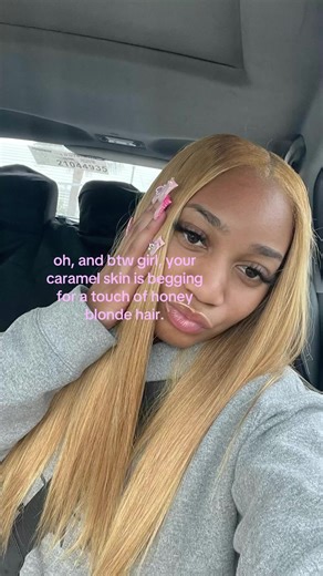 #honeyblondehair #viral #brownskingirl | Honey Blonde Hair