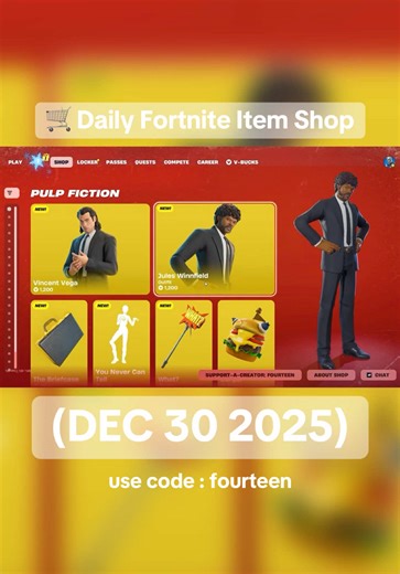 Fortnite Item Shop Update - December 30, 2025