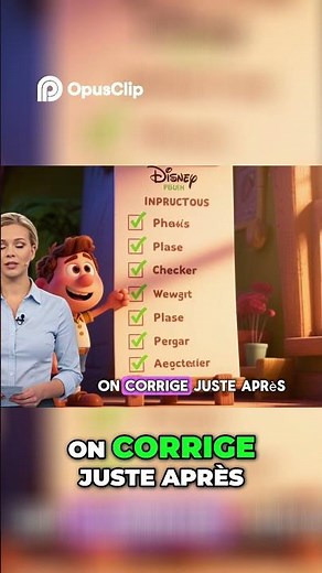 Apprenez le Français Quiz Phrase Rapide avec Disney! #apprends #disney