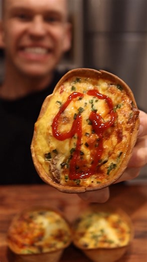 56K views · 30K reactions | Tortilla Quiche Boats with 30g Protein 襤...