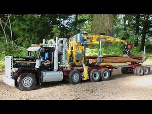 LEGO TEchnic Self Loading Logging truck