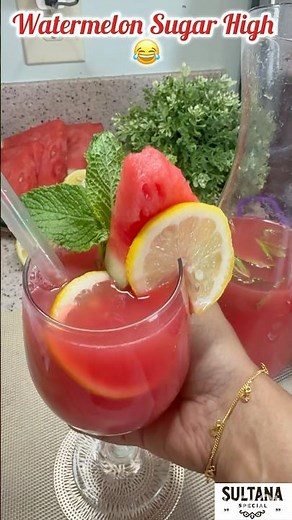 Watermelon sugar high 🤣 #foryou #enjoy #fyp #shorts #summerdrink #summerrefresh #watermelon juice