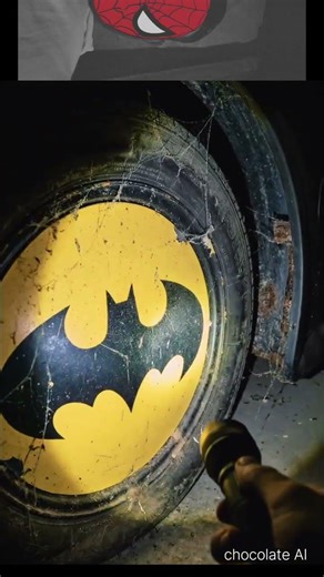 Lonely/Abandone car 🚗 of batman 🦇 ai story video 📸 #ai #batman #aigenerated #hulk #aivideo #artific