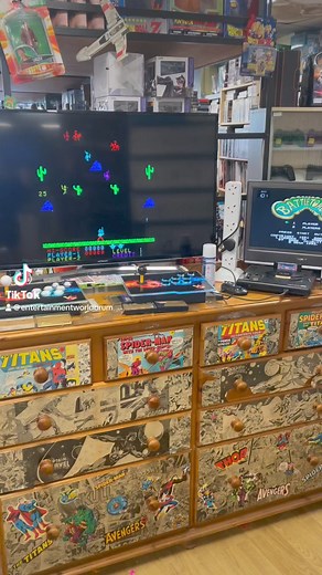 3.2K views · 35 reactions | Entertainment Shop Tour with owner Rob a look at the Retro Shop Entertainment World based in Birmingham #retrogames #comics #records #comics #nintendo #sega #playstation #dc #marvel #horrorfigures #neca #comiccon #geeky #vintagetoys #8bit #16bit #brum | Entertainment World | Facebook