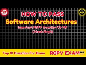 How To Pass Software Architectures RGPV EXAM | Top 15 Imp Question By Procoderjii BTECH-CSE❤️