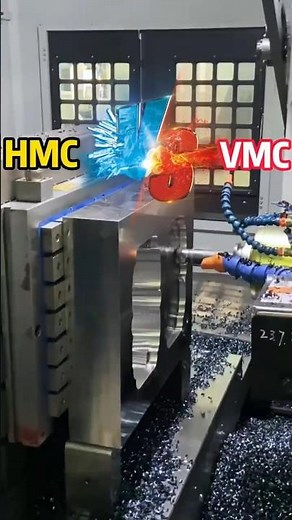 HMC VS VMC for Roughing: Smart Choice for High Efficiency Metalworking #hmc #vmc #cncmachining #cnc