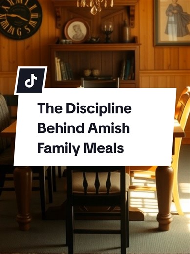 Amish family meals follow strict routines built around discipline, shared responsibility, and order, shaping behavior long before the table is cleared. #AmishCulture #AmishBeliefs #AmishLife #AmishDining #FamilyDiscipline