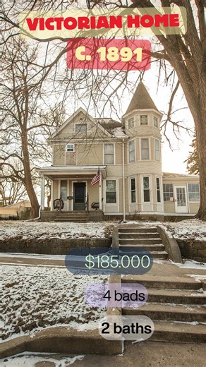 Beautiful Victorian Home Filled with Timeless Character. This stunning Victorian home is packed with charm and character, featuring hardwood floors throughout, an open staircase, classic pocket doors, and a striking 3-story turret that truly sets this home apart. The open floor plan offers loads of living space and showcases the home's unique architectural details. 📍 1023 S Peoria Ave, Dixon, IL 61021 💰 $185,000 🛏️ 4 Bedrooms | 🛁 2 Bathrooms 📐 2,209 Sq Ft | 🌳 10,725 Sq Ft Lot | Old House L