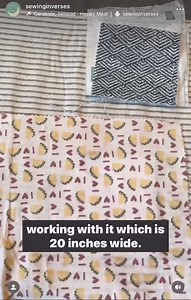 @sewinginverses " [WAWAK'S] Profuse flexible interfacing vs Pellon SF101. I have used SF101 almost exclusively as my woven interfacing because it is easily accessible to me. But, my first impression with the Profuse is WOW! It feels great straight out of the bag. It is comparable in price, too! I cannot wait to see how this sews up in a bag! The only thing that will take some getting used to is that it is sold 44” wide as opposed to SF101 20” wide." #wawaksewingsupplies #bagmakers #bagmakingsupp