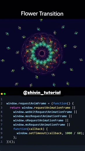 Flower Transition | HTML | CSS | JS | #coding #webdevelopment #shortsfeed #shorts #transition