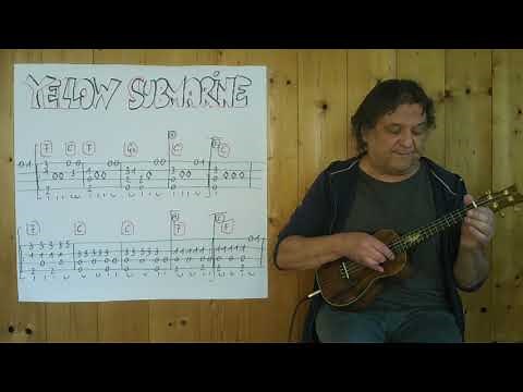 Fingerstyle UKULELE Lesson #335: YELLOW SUBMARINE (The Beatles)