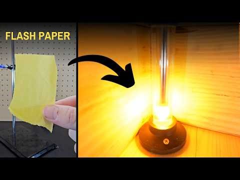 What happens when you put Flash Paper in a Fire Syringe?