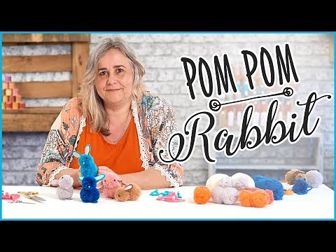 How To Make A Pom-Pom Bunny Rabbit - Easy Craft Tutorial 🐰