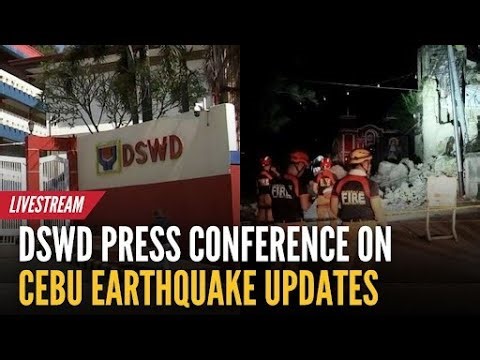 LIVE - DSWD press conference on Cebu earthquake updates (Oct. 2, 2025) | GMA Integrated News | Videos | GMA News Online