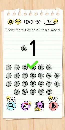 BRAIN TEST LEVEL 187 WALKTHROUGH SOLUTION