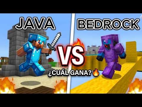 JAVA vs BEDROCK ¿Cuál tiene MEJOR PvP en Minecraft? 🔥